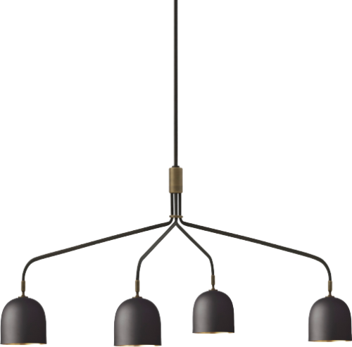 Lampa wisząca HOWARD czteroramienna GUBI szeroka