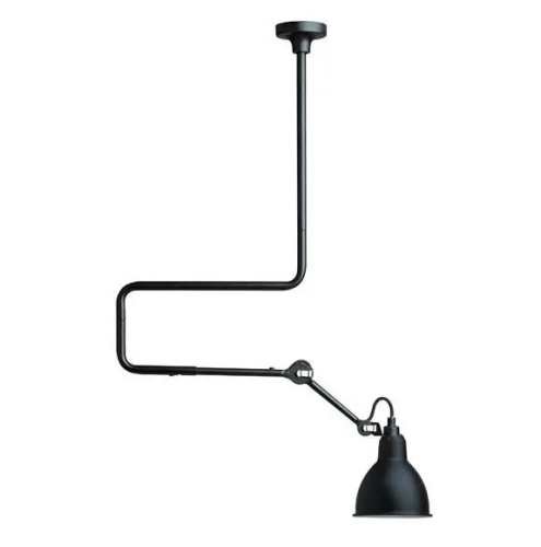 Lampa LAMPE GRAS N°312 czarna, zaokrąglony klosz DCW éditions
