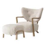 Fotel WULFF ATD2 & ATD3 z podnóżkiem &Tradition