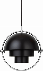 Lampa wisząca MULTI-LITE mała / chrom GUBI 