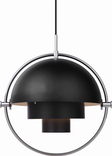 Lampa wisząca MULTI-LITE chromowana duża GUBI