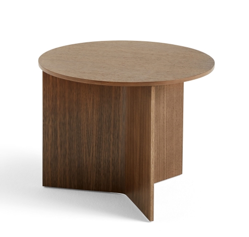 Stolik SLIT WOOD ROUND drewniany HAY orzech