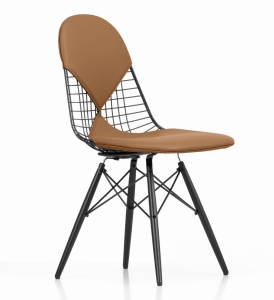Krzesło EAMES WIRE CHAIR DKW-2 tapicerowane Vitra