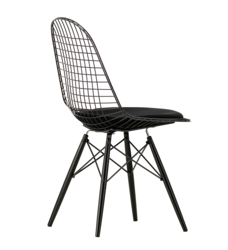 Krzesło WIRE CHAIR DKW tapicerowane Vitra