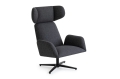 Fotel z wysokim oparciem i uszami MANTA LOUNGE Noti