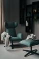 Fotel z wysokim oparciem i uszami MANTA LOUNGE Noti