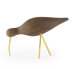 Figurka ptak SHOREBIRD orzech / duży Normann Copenhagen