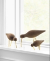 Figurka ptak SHOREBIRD orzech / duży Normann Copenhagen