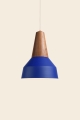 Lampa wisząca EIKON BASIC Schneid niebieski / orzech
