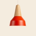 Lampa wisząca EIKON BASIC Schneid czerwony / dąb