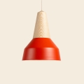 Lampa wisząca EIKON BASIC Schneid czerwony / jesion