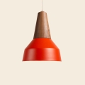 Lampa wisząca EIKON BASIC Schneid czerwony /  orzech