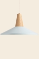 Lampa wisząca EIKON SHELL Schneid dąb / jasnoniebieski