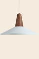 Lampa wisząca EIKON SHELL Schneid orzech /  jasnoniebieski