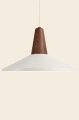 Lampa wisząca EIKON SHELL Schneid orzech /   biały