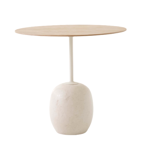 Stolik LATO LN9 marmur i dąb AndTradition