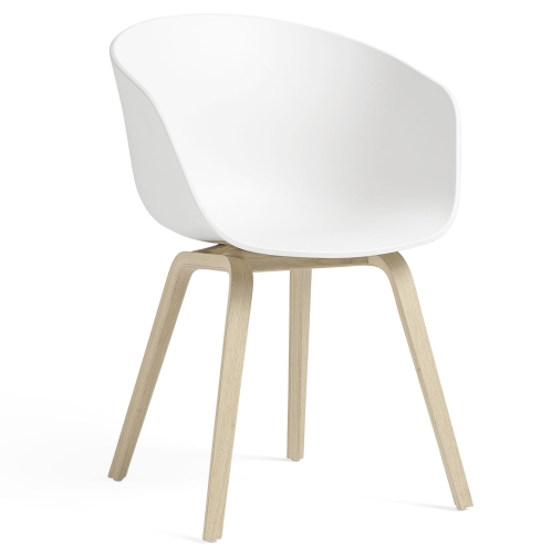 Krzesło AAC 22 HAY biała skorupa / dąb ługowany