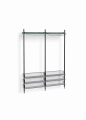 946997_ Pier System 1022 PS blue powder coated steel black anodised profiles chromed wire shelf.jpg