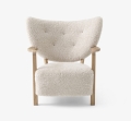 Fotel + podnóżek WULFF Sheepskin Moonlight AndTradition