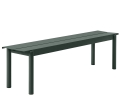 Ławka ogrodowa LINEAR STEEL MUUTO zielona