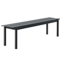 Ławka ogrodowa LINEAR STEEL MUUTO czarna