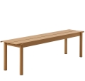 Ławka ogrodowa LINEAR STEEL MUUTO spalony pomarańcz