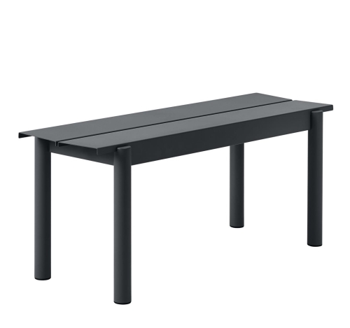 Ławka ogrodowa LINEAR STEEL MUUTO zielona