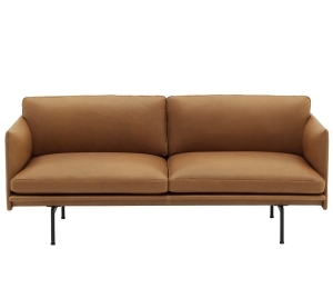 Sofa OUTLINE skóra koniak MUUTO