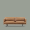 Sofa OUTLINE skóra Cognac MUUTO