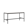 Stół wysoki BASE HIGH Muuto 80x190 h95 biały blat, czarne nogi