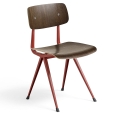 Result Chair ciemny dąb si czerwone nogi