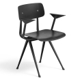 Krzesło RESULT z podłokietnikami HAY czarne