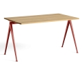 Stół / biurko PYRAMID TABLE 01 HAY czerwona rama 75 cm, lakier