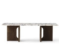 Stolik kawowy ANDROGYNE marmur Calacatta Viola MENU dąb ciemny