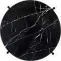 Stolik boczny TS marmurowa GUBI Black Marquina