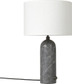 Lampa stołowa GRAVITY S marmurowa GUBI szary marmur, biały klosz