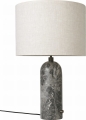Lampa stołowa GRAVITY L marmurowa GUBI kremowy klosz