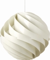 Lampa wisząca TURBO Ø62 GUBI alabastrowa biel