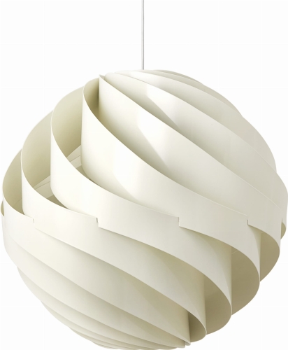 Lampa wisząca TURBO Ø62 GUBI alabastrowa biel