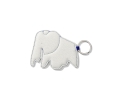 Breloczek do kluczy Elephant biały