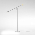 Lampa podłogowa COPÉRNICA P Marset nikiel - złoto - biel