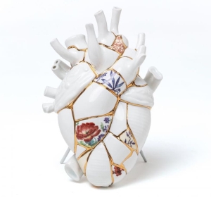Wazon serce LOVE IN BLOOM KINTSUGI Seletti 