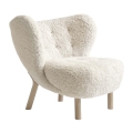 Fotel LITTLE PETRA VB1 Sheepskin Moonlinght AndTradition
