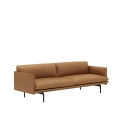 Sofa OUTLINE 3-osobowa skóra Cognac MUUTO