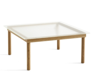 Stolik kawowy KOFI ryflowane szkło HAY