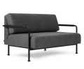 Sofa MUSE z metalowymi podłokietnikami Noti