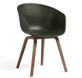 Krzesło AAC 22 nogi orzech amerykański HAY green shell_wb lacquer walnut base
