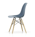 VITRA Eames Plastic Side Chair DSW sea blue - jesion miodowy