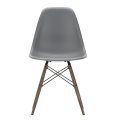VITRA Eames Plastic Side Chair DSW granitowa szarość - black maple
