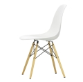 Krzesło EAMES PLASTIC CHAIR DSW białe -  golden maple VITRA